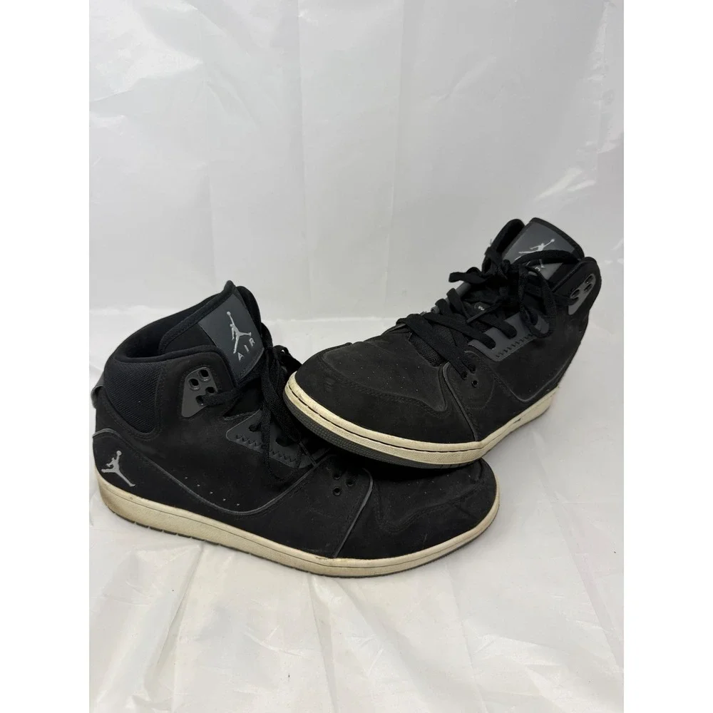 Jordan 1 Flight 2 Black Anthracite Mens Size 13 Basketball Shoes 555798-003